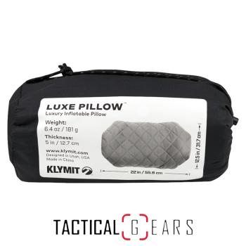 KLYMIT LUXE PILLOW KOPFKISSEN GRAU